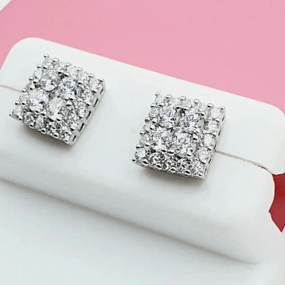 925 Sterling Silver Cubic Zirconia Earrings, U19254549 - Picture 5 of 11